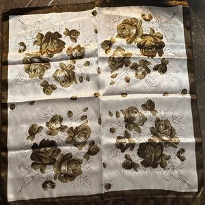 Floral Silk 100% Scarf Shawl